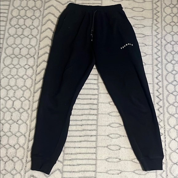 YoungLA Mens Black Joggers - Picture 2 of 3